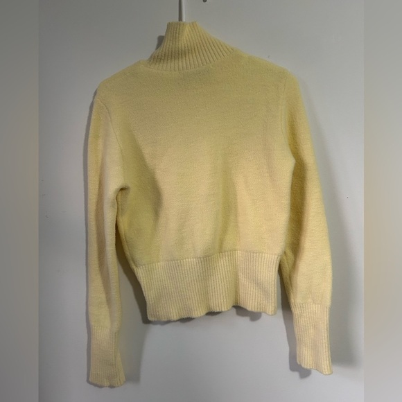 Zara  Yellow Cowlneck‎ Knit Sweater - Picture 2 of 3